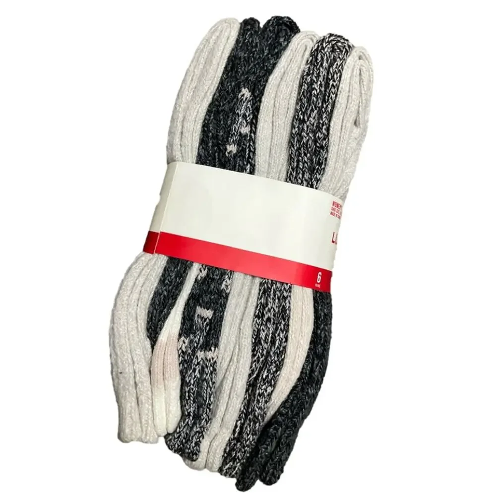 Lucky Brand Women's Boot Socks 6 pair Black NEW - Picture 4 of 7